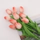 thumbnail image 1 of Adornos de tulipanes artificiales para decorar el hogar, con un degradado rosa. [Se aceptan pedidos al por mayor], 1 of 3