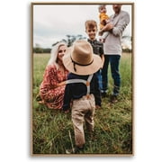 IDEA4WALL Custom Framed Canvas Prints with Your Photo for Family, Personalized Canvas Wall Art for Living Room, Bedroom