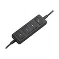 thumbnail image 4 of Logitech H570e Casque Filaire, Écouteurs Stéréo avec Microphone à Réduction de Bruit, USB, Commandes Intégrées avec Bouton de Sourdine, Voyant DEL Indicateur, PC/Mac/ordinateur Portable - Noir - Casque - Supra-Auriculaire - Filaire - USB - Certifié pour Skype pour Entreprise, Lync 2013 Certifié, 4 of 4