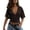 Coffee, variant on Womens Deep V Neck T Shirt Short Sleeve Loose Tops Summer Casual Shirts, L