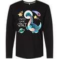 thumbnail image 3 of Inktastic I Need Some Space Dinosaur Astronaut with Stars and Planet Long Sleeve T-Shirt, 3 of 5