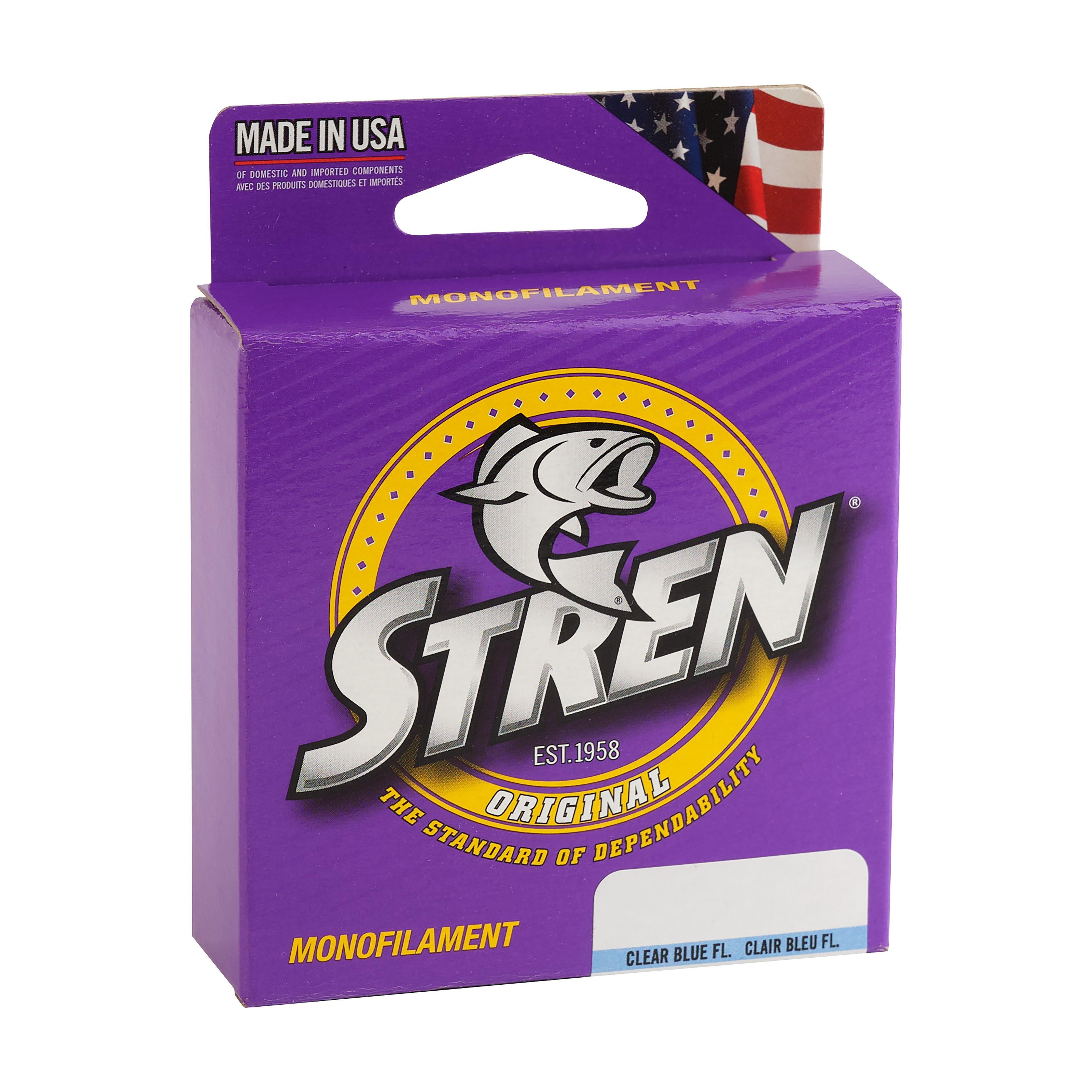 Stren Original® Monofilament Fishing Line, Clear/Blue Fluorescent, 6 lb Test Strength, 100 yd