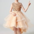 thumbnail image 3 of Robe à Paillettes pour Filles Robe Traînante pour Fille Tutu Robe de Fête d'Anniversaire Robe de Concours, 3 of 4