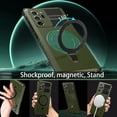 thumbnail image 4 of for Samsung Galaxy Note 20 Ultra Case  Built in Stand & Ring Holder[Compatible with MagSafe],  Grade Shockproof Protective Case for Samsung Note 20 Ultra 4G/5G, Green, 4 of 16
