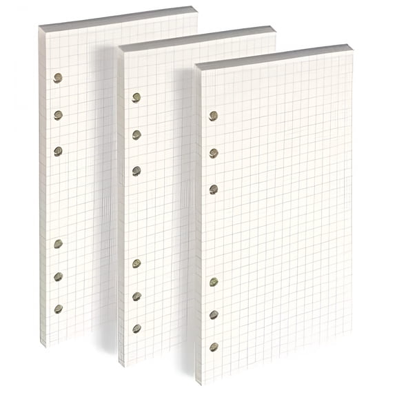 CCOCC 6-Hole Refill Paper with 135 Sheets,3 Pack