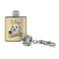 thumbnail image 2 of I Love My Goldendoodle Stainless Steel 1oz Mini Flask Key Chain, 2 of 3