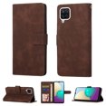 thumbnail image 1 of Wallet Case for Galaxy A12 Credit Card Holder,  [RFID Blocking] Soft inner Cover PU Leather With Strap Kickstand Magnetic Flip Folding Cover Compatible with Samsung Galaxy A12, Coffee, 1 of 10