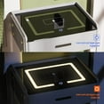 thumbnail image 5 of FINE MAKER Smart Nightstand Single Drawer Bedroom   Nightstand with Wireless Charging Tricolor LED   Lights Nightstand with Bluetooth Audio and   Sensor Lights, 5 of 16