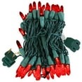 thumbnail image 7 of Sunnydaze 70 LED Red M6 Faceted Christmas String Lights, 21 feet, 7 of 7