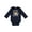 Navy, variant on My Mimi Loves Me with Sloth and Hearts Boys or Girls Long Sleeve Baby Bodysuit