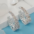 thumbnail image 2 of UDIYO 1 Pair Dangle Earrings Skin-friendly Lightweight Portable C Type Ear Studs Jewelry Gift for Home, 2 of 6