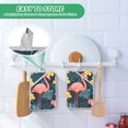 thumbnail image 4 of Yayeee Pot Holders Kitchen Heat Resistant with Pocket 7"x9.8" Cotton Oven Cooking Hot Pads, Pink Floral Flamingo, 4 of 7