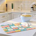 thumbnail image 6 of Yayeee Dish Drying Mat for Kitchen Counter 16"x18" Microfiber Absorbent Pad, Daisy Mosaic, 6 of 7