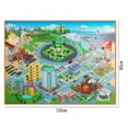 thumbnail image 2 of POINTERTECK 47 x 35 Kids Rug Play mat for Toy Cars Colorful and Fun Play Rugs with Roads for Bedroom and Kid Rooms  Car Rug to Have Hours of Fun on，Area Rug Mat with Non-Slip and No Che, 2 of 5