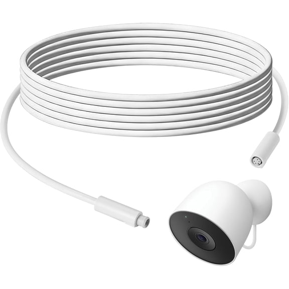 Wasserstein 18ft Cord for Google Nest Cam Outdoor (Wired, 2nd Gen) (1-Pack)