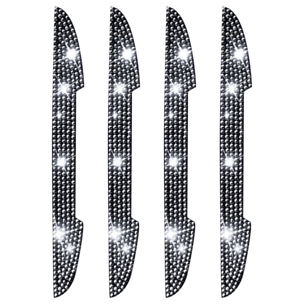 Xihbxyly Protector de Manija de Coche con Diamantes de Imitación, Pegatinas de Diamante para Manija de Puerta, Moldura Brillante para Espejo Lateral, Resistente a Rayones, Fácil Instalación, Elegante