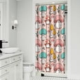 thumbnail image 2 of Vintage Mushroom Artistic Shower Curtain, Waterproof Fabric with Psychedelic and Trippy Mushroom Designs, Boho Style, Includes Hooks for Bathroom Use, 2 of 4