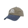 thumbnail image 1 of Gravity Outdoor Co. Pigment Dyed Adjustable Baseball Cap - White Logo - Olive/Navy, 1 of 2
