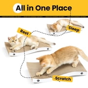Conlun Cat Scratcher Cardboard with Premium Scratch Textures Design, Durable, Reversible