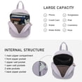 thumbnail image 6 of KL928 Quilted Mini Backpack for Women PU Leather Backpack Purse Small Casual Daypack for Ladies, 6 of 6