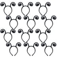 thumbnail image 1 of Diadema con antena Coopay Butterfly Black Velvet, paquete de 12, 1 of 7