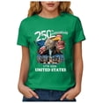 thumbnail image 2 of Linfrsh Patriotic Shirts for Women America 250th Anniversary Shirt, 1776–2026 USA T-Shirt, 250 Years of America Shirt, Patriotic American Flag Tees(Green,3XL), 2 of 8