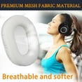 thumbnail image 4 of SOULWIT Earpads Replacement for Audio Technica ATH M50X M50XBT M50RD M40X M30X M20X MSR7 SX1 Monitor Headphones, Ear Pads Cushions with Durable Mesh Fabric, High-Density Foam - White, 4 of 4