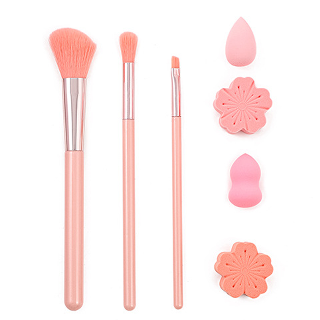 Adorable juego de brochas para sombras de ojos de doble punta para viajes, brocha delineadora para maquillaje, brocha portátil para base de ojos, juego de brochas para dar forma a los ojos