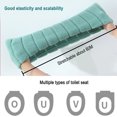 thumbnail image 3 of Funda para asiento de inodoro - Almohadillas para cubierta de asiento de inodoro lavables y elásticas, calentadoras suaves y gruesas para baño, 2 piezas, 3 of 6