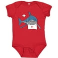 thumbnail image 3 of Inktastic Shark Dinner Boys or Girls Baby Bodysuit, 3 of 5