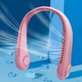 thumbnail image 4 of Mini Ventilador De Cuello Ventilador de cuello colgante sin aspas portátil de 1000 mAh Ventilador USB 3 velocidades ajustables (rosa), 4 of 6