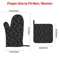 thumbnail image 2 of Cauagu Flying Dandelion Print Oven Mitts and Pot Holders 4 pcs Set,Extra Thicken Long Kitchen Oven Glove Potholders BBQ Gloves-Oven Mitts and Pot Holders(11 Inch), 2 of 6