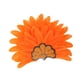 thumbnail image 3 of Sombrero de jefe indio, tocado de plumas, diadema para disfraz de adulto para fiesta y espectáculo. Naranja, 3 of 9