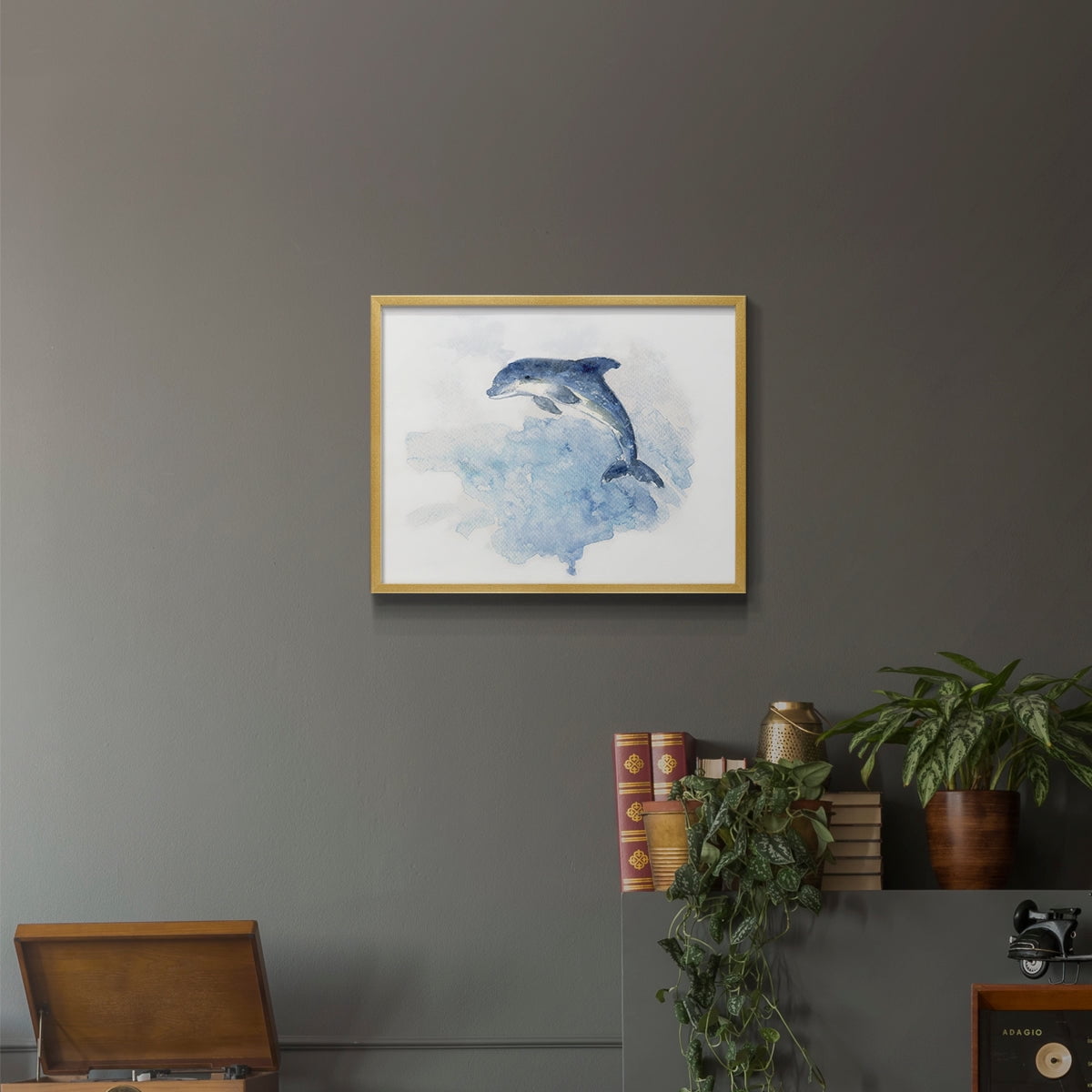 Wave Jumping by Sally Swatland - Restickable Framed Giclée Print