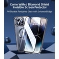 thumbnail image 6 of Glossy Titanium for iPhone 15 Pro Max Case with Full Camera Protection [Perfect Match for MagSafe] [No.1 Strong N56 Magnets] for Magsafe Slim Women Girls Men Phone Case (6.7")-Black, 6 of 14