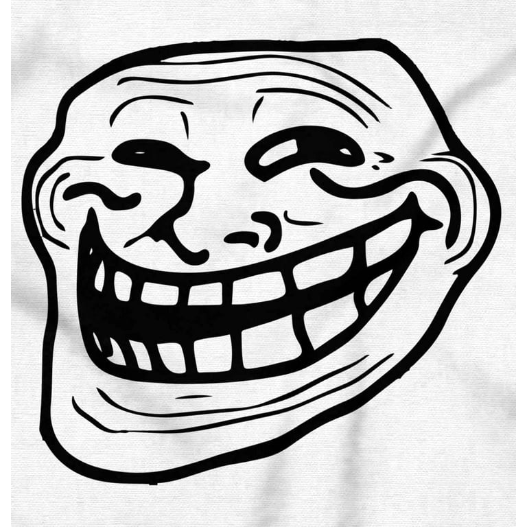 Troll Face Original Meme Smile Mad Men's Graphic T Shirt Tees Brisco Brands  M - Walmart.com