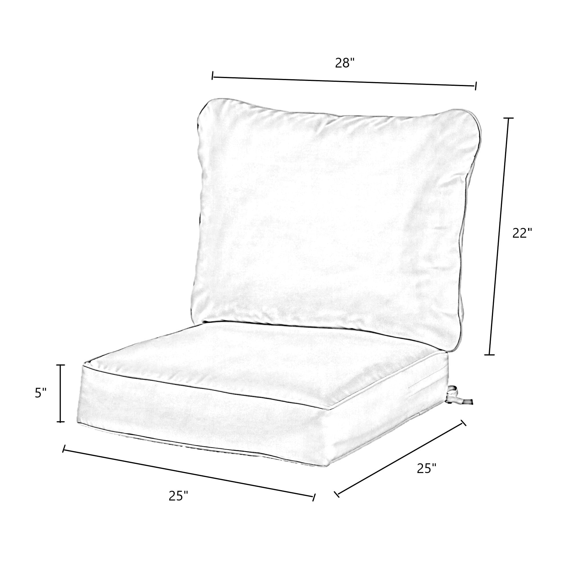 Stone Outdoor 2-pc Deep Seat Cushion Set