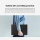 thumbnail image 3 of Funda tipo libro con teclado para tablet Samsung Galaxy Tab S10 FE+, color negro, 3 of 9