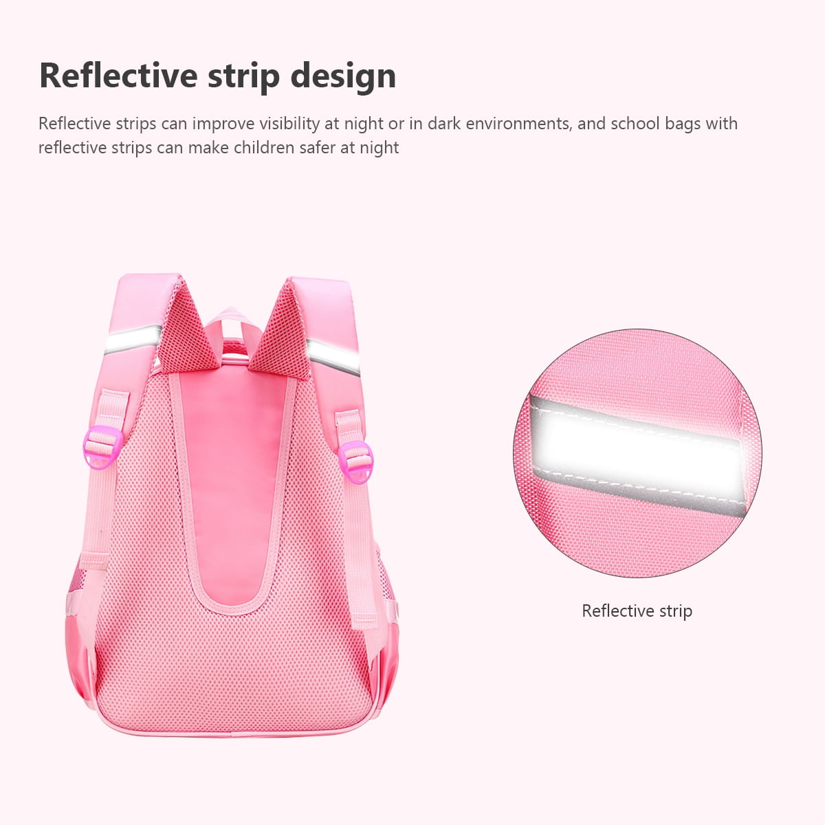 Kadyn School Backpack Set, Pink Kids Backpack with Lunch Bag, Elementary Bookbag for Children Kadyn School Backpack Set, Pink Kids Backpack with Lunch Bag, Elementary Bookbag for Children
