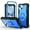 Black/Blue, variant on Phone Case for iPhone 14 Plus, 3 In 1 Cover with Ring Holder Kickstand Hybrid Shockproof Military Grade Protective Hard PC Soft Silicone Case for iPhone 14 Plus for Women Men, Gray/Rosegold
