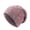 Dusty Rose, variant on ZNQHFRE Men Women Thick Solid Knit Pile Hat, Windproof Warm Ear‑Cover Winter Beanie Hat