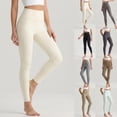 thumbnail image 4 of COMVALUE Buttery Soft Leggings for Women - High Waisted Tummy Control No See Through Workout Yoga Cycling Tights Pants Light Green L, 4 of 9