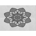 thumbnail image 1 of Ahgly Tapis Rectangulaire Lavable en Machine Intérieur Transitionnel Gris Platine, 5 Pieds x 7 Pieds, 1 of 7