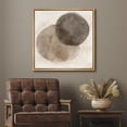thumbnail image 3 of Framed Canvas Print Abstract Wall Art Neutral Boho Decorative for Living Room Bedroom - 16"x16" NATURAL, 3 of 8