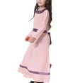 thumbnail image 6 of Muslim Fashion Girl Dress Loose Abaya Dubai Turkey Color Block Maxi Dress Long Sleeve Girls Dresses Islamic Children's Clothing 4-17 Years, 6 of 7