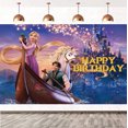thumbnail image 2 of Tangled Personalised Bunting - Rapunzel Birthday Decoration, 60 Inch, Multicoloured Cardstock 2 of 6