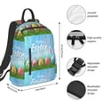thumbnail image 2 of Fuzoiu Happy Easter Print Lightweight Daypack,Weekender Bag for Men and Women, Travel Backpack with Padded Straps for School, Travel & Work, 2 of 7