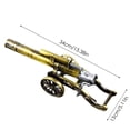 thumbnail image 2 of Highly Realistic Full Alloy Steel Vintage Mini Howitzer for Desktop Decoration and Collection, 2 of 7