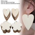 thumbnail image 4 of 100Pcs Wooden Earrings Original Color DIY HandMade Pendant Craft Jewelry Accessories, 4 of 4