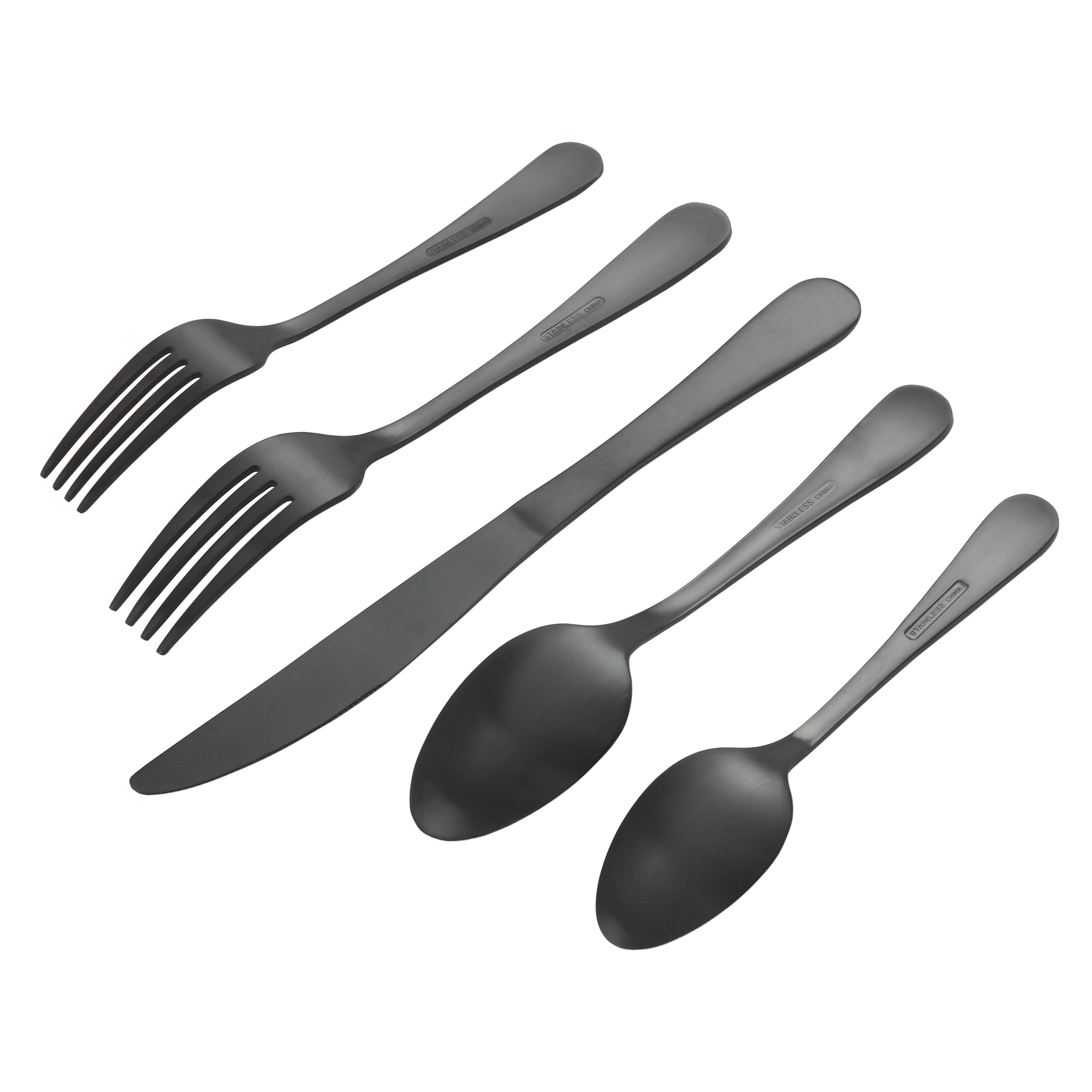 Better Homes & Gardens Corin Black 20-Piece Flatware Set photo 3